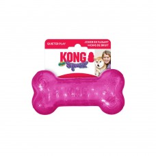 Kong Παιχνίδι Μάσησης & Ανάκτησης με Ήχο για Σκύλους Squeezz Crackle Bone/M