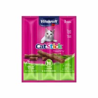 Vitakraft Cat Stick Healthy - Chicken & Cat Grass Λιχουδιά για Γάτες (3x18gr)