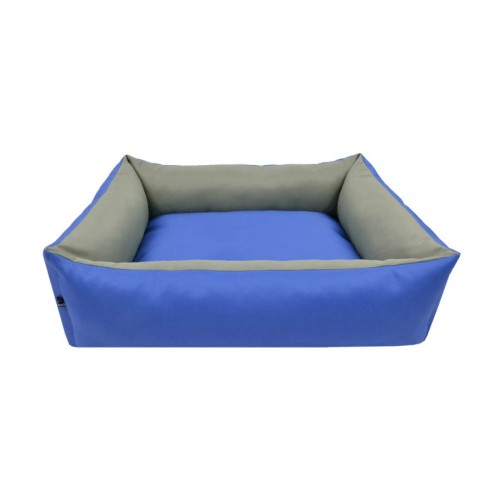 Woofmoda Κρεβάτι Πουφ Ορθογωνικό, Αδιάβροχο No.2 Μπλε Ρουά για Σκύλους & Γάτες (45x40x20 cm)