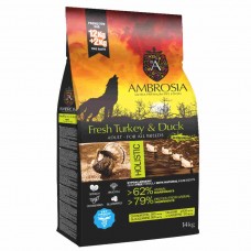 Ambrosia Grain Free Adult Fresh Turkey & Duck 12Kg +2Kg ΔΩΡΟ