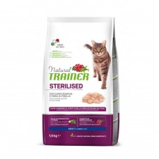 Natural Trainer Low Grain Cat Adult Sterilised White Meats 1,5Kg